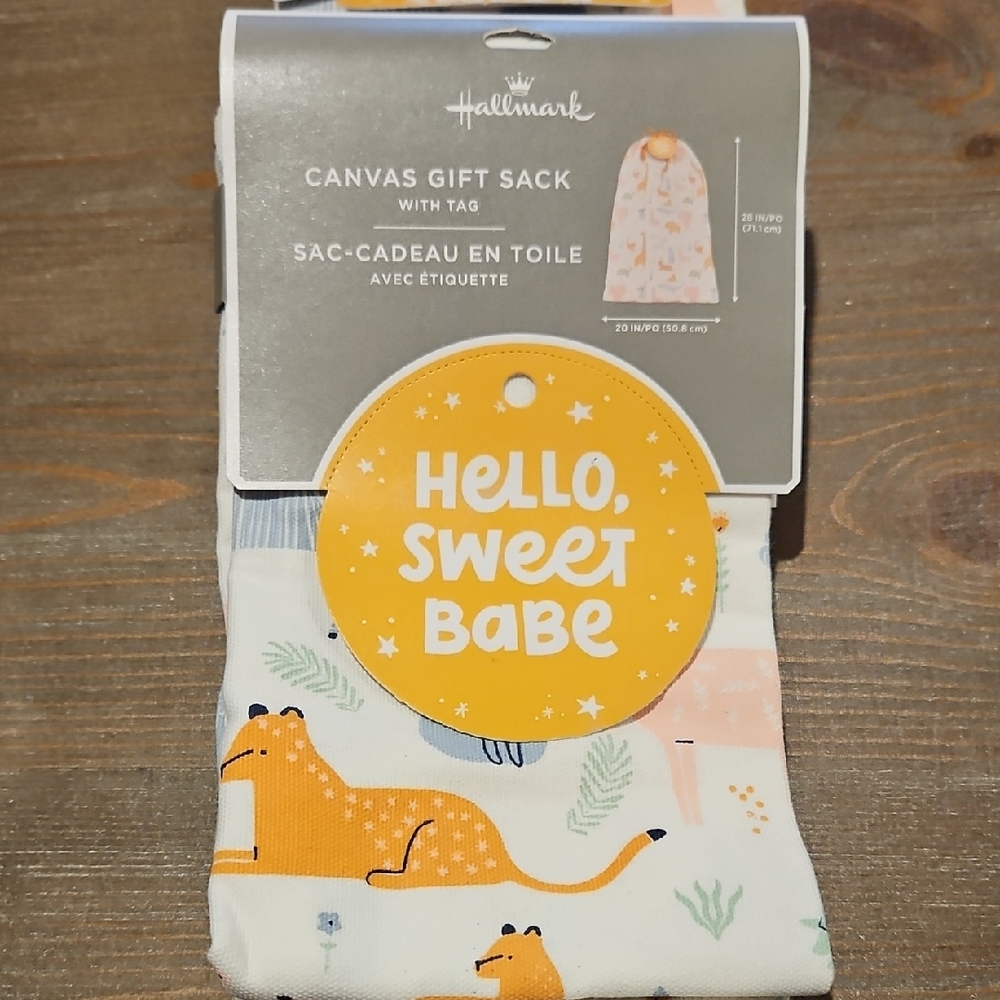 Hallmark Canvas Gift Sack 28" New